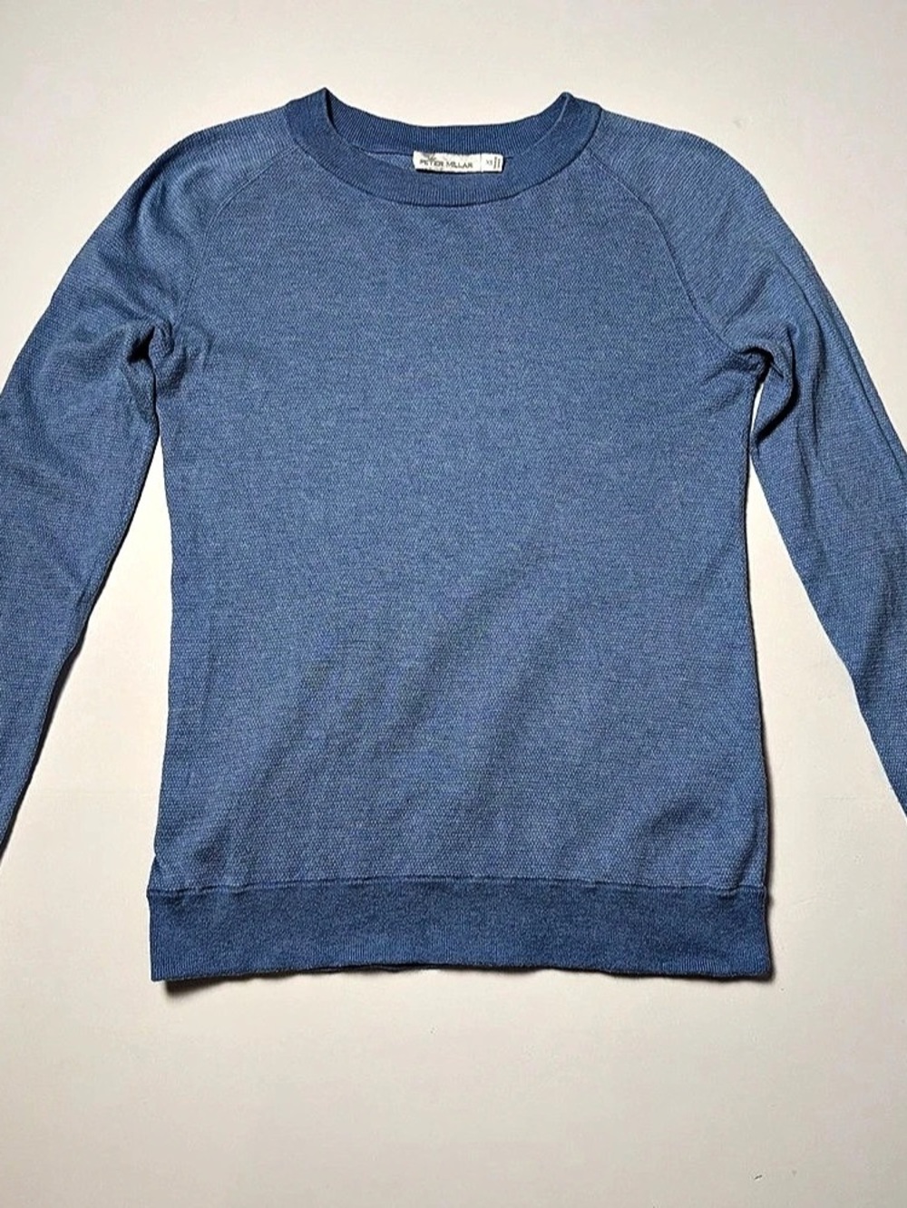 Peter Millar Men's Luxury Puma Cotton Silk Cashmere Crewneck Size XS